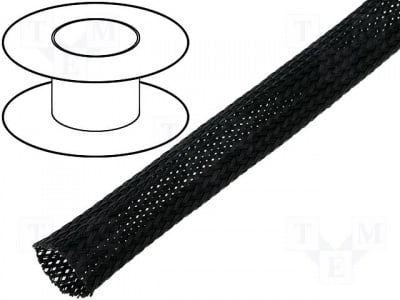 Оплетка OPL.04-BK Оплетка; полиестер; 3?7,nom.4mm; черен